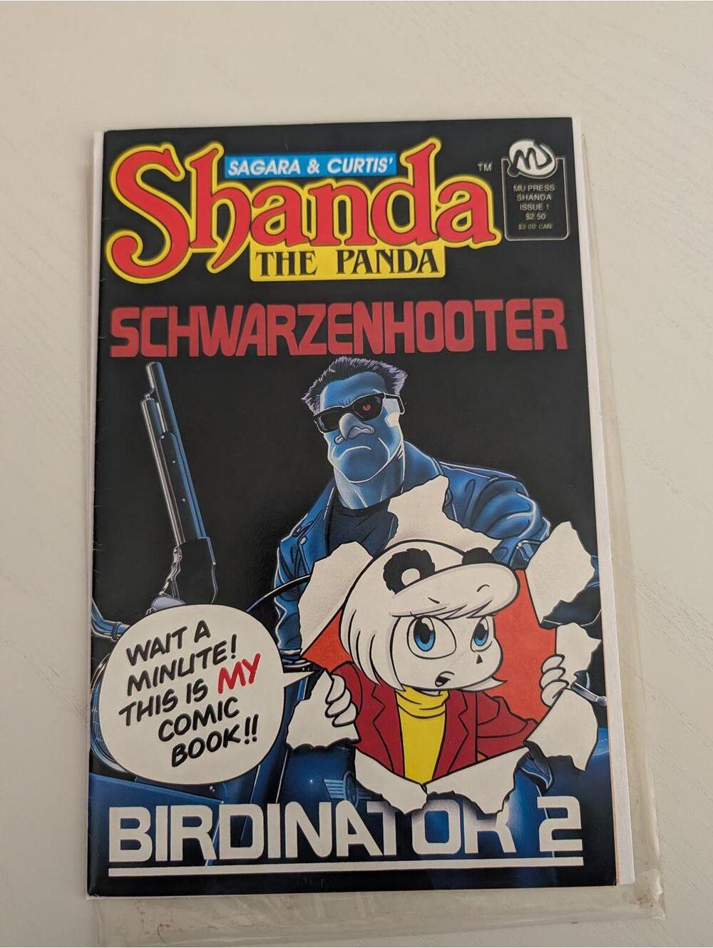 Shanda the Panda Schwarzenhooter Comic Book Signed - #1